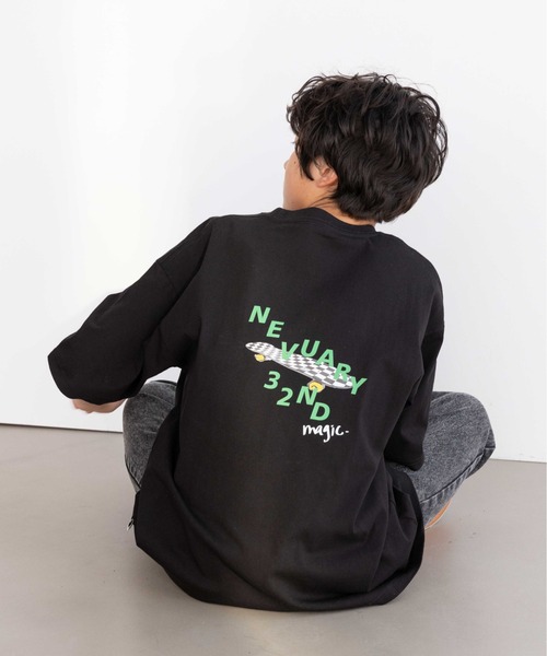 GLOBAL WORK(グローバルワーク)の「USAグラフィックT半袖/AND YUA ANY/162771(Tシャツ/カットソー・キッズ・ライトグレー/ベージュ/ホワイト/ブラック/チャコールグレー/ダークグレー/ホワイト系その他3/ホワイト系その他2/グレー系その他/オフホワイト/その他/その他1・150cm/160cm)」の6枚目の写真