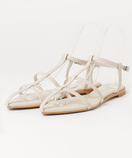 fredy emue(フレディエミュ)の「ヌードストラップフラットサンダル(サンダル・レディース・アイボリー/ブラック・S/M/L)」の15枚目の写真