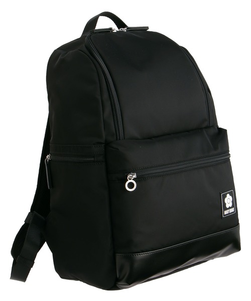 MARY QUANT(マリークワント)の「シンプルナイロン リュック(バックパック/リュック・レディース・ブラック/グレージュ・FREE)」の2枚目の写真