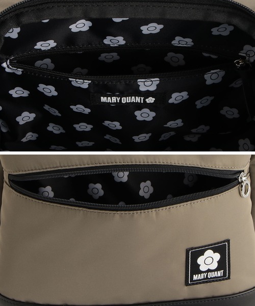 MARY QUANT(マリークワント)の「シンプルナイロン リュック(バックパック/リュック・レディース・ブラック/グレージュ・FREE)」の3枚目の写真