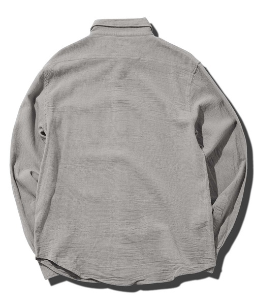 jiggys shop（ジギーズショップ）の「ストレッチ綿麻 長袖パナマ リネンシャツ（シャツ/ブラウス・メンズ・ブルー系その他/グレー系その他2/ブルー系その他3/グレー系その他4/ブルー系その他2/ベージュ系その他/ホワイト系その他/グレー系その他/グレー系その他3/ホワイト系その他2・MEDIUM/X-LARGE/SMALL/LARGE）」の20枚目の写真