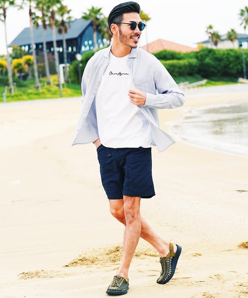 jiggys shop（ジギーズショップ）の「ストレッチ綿麻 長袖パナマ リネンシャツ（シャツ/ブラウス・メンズ・ブルー系その他/グレー系その他2/ブルー系その他3/グレー系その他4/ブルー系その他2/ベージュ系その他/ホワイト系その他/グレー系その他/グレー系その他3/ホワイト系その他2・MEDIUM/X-LARGE/SMALL/LARGE）」の14枚目の写真