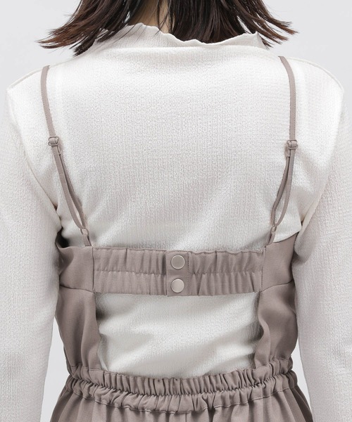 LAKOLE（ラコレ）の「ビスチェサロペット / 190615（サロペット/オーバーオール・レディース・ライトグレー/ブラック・SMALL/MEDIUM）」の11枚目の写真