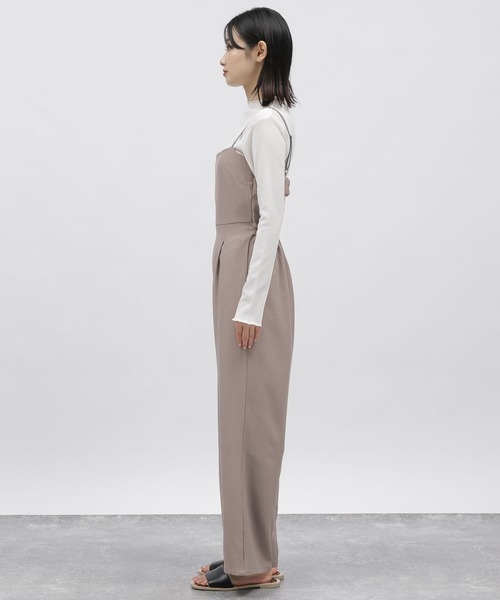 LAKOLE（ラコレ）の「ビスチェサロペット / 190615（サロペット/オーバーオール・レディース・ライトグレー/ブラック・SMALL/MEDIUM）」の6枚目の写真