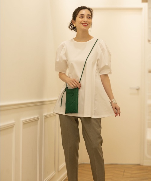 OPAQUE.CLIP（オペークドットクリップ）の「◆セットアップ対応 シガレットパンツ【洗濯機洗い可/BEAUTIFUL STRETCH/美脚シルエット】（その他パンツ・レディース・ネイビー/サンドベージュ/ブラック/ライトベージュ・34/36/38/40/42）」の6枚目の写真