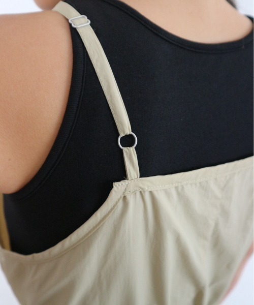 TRUNC（トランクエイティーエイト）の「Nylon Drawstring Camisole Dress（ワンピース・レディース・ブラック・FREE）」の12枚目の写真