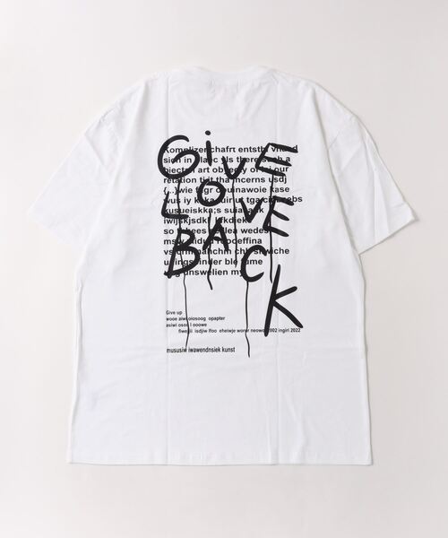 owndaily（オンデイリー）の「バックプリントビッグTシャツ 白T