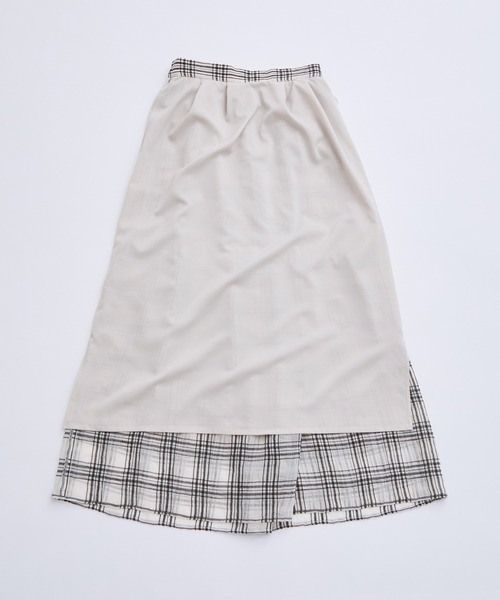 ROPE' PICNIC（ロペピクニック）の「シアーチェックスカート（スカート・レディース・クリーム/ブラック系その他/ブラウン系その他・38）」の21枚目の写真