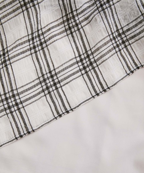 ROPE' PICNIC（ロペピクニック）の「シアーチェックスカート（スカート・レディース・クリーム/ブラック系その他/ブラウン系その他・38）」の18枚目の写真