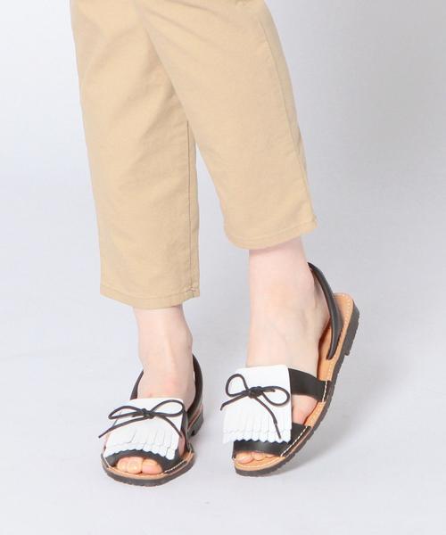 Another Edition（アナザーエディション）の「SKA AVARCAタッセルフラットサンダル/BCSKA/A TSL FLT SNDL◆（サンダル・レディース・ホワイト/ブラック・38/37/36）」の8枚目の写真