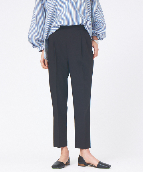 abahouse mavie（アバハウスマヴィ）の「【感嘆パンツ】ドライタッチ・タックテーパードパンツ（スラックス・レディース・ライトブルー/ブラック/グレイッシュベージュ・40/38/36/34/32）」の11枚目の写真