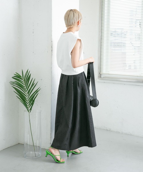 セール】フクレジャガードタックフレアスカート（スカート）｜KBF