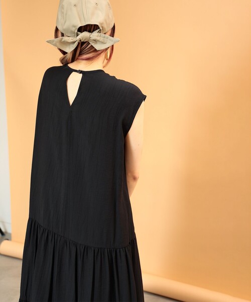 Ray BEAMS(レイビームス)の「Ray BEAMS / ティアード フレンチスリーブ ワンピース(ワンピース・レディース・ブラック/イエロー/ケリー・ONE SIZE)」の16枚目の写真