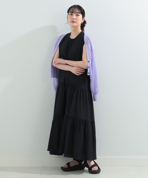 Ray BEAMS(レイビームス)の「Ray BEAMS / ティアード フレンチスリーブ ワンピース(ワンピース・レディース・ブラック/イエロー/ケリー・ONE SIZE)」の21枚目の写真