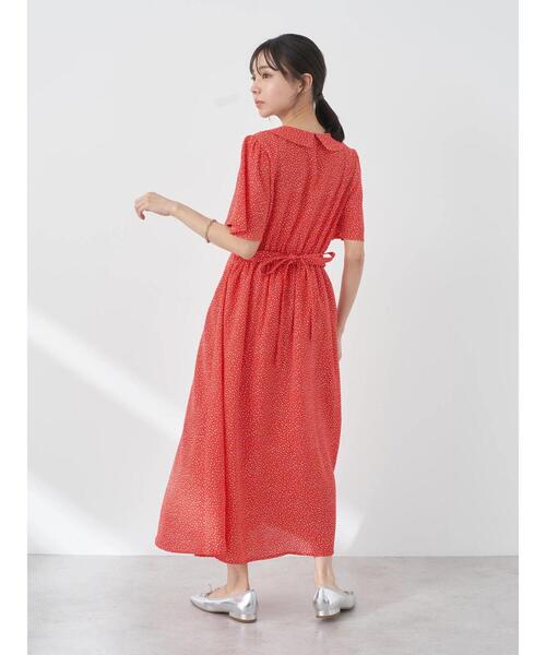 earth music&ecology（アースミュージックアンドエコロジー）の「ちょっとレトロなワンピース（ワンピース・レディース・ブラック/レッド/ブルー/グリーン・M/S）」の18枚目の写真