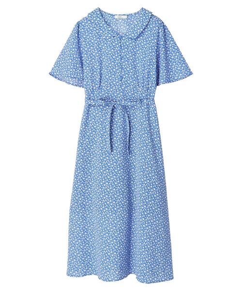 earth music&ecology（アースミュージックアンドエコロジー）の「ちょっとレトロなワンピース（ワンピース・レディース・ブラック/レッド/ブルー/グリーン・M/S）」の6枚目の写真