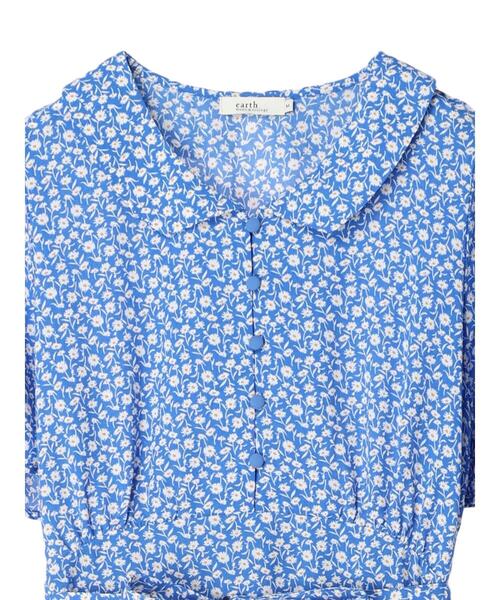 earth music&ecology（アースミュージックアンドエコロジー）の「ちょっとレトロなワンピース（ワンピース・レディース・ブラック/レッド/ブルー/グリーン・M/S）」の15枚目の写真