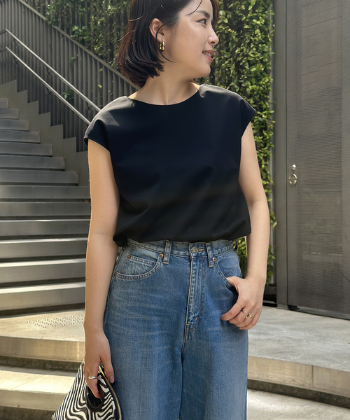 セール】ノースリーブ 2Wayトップ（Tシャツ/カットソー）｜NOBLE