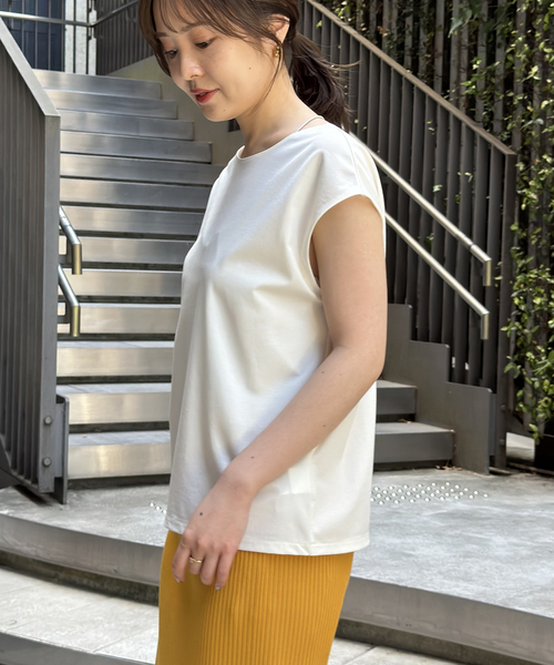 セール】ノースリーブ 2Wayトップ（Tシャツ/カットソー）｜NOBLE