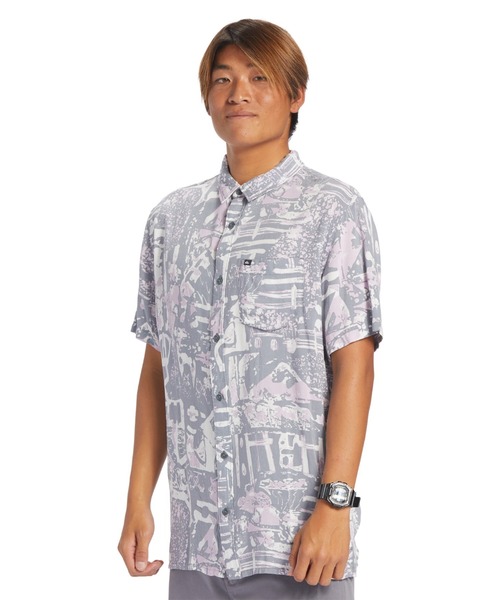Quiksilver(クイックシルバー)の「NU VINTAGE SS/クイックシルバー半袖総柄シャツ(シャツ/ブラウス・メンズ・グレー・MEDIUM/LARGE/SMALL)」の8枚目の写真