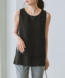 7days Life Styling | 2枚重ねジョーゼット裾ティアードブラウス(シャツ/ブラウス)