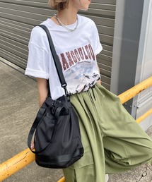 CLEA | ミリタリー巾着ショルダーバッグ(ショルダーバッグ)