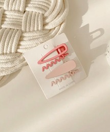 【 hymy-ヒュミュ- 】 キッズ うねうね カラフル ヘアピン セット #