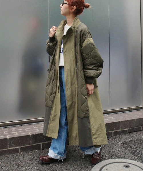 ≪新色登場≫【etsinta/エシンタ】切替マキシミリタリーコート