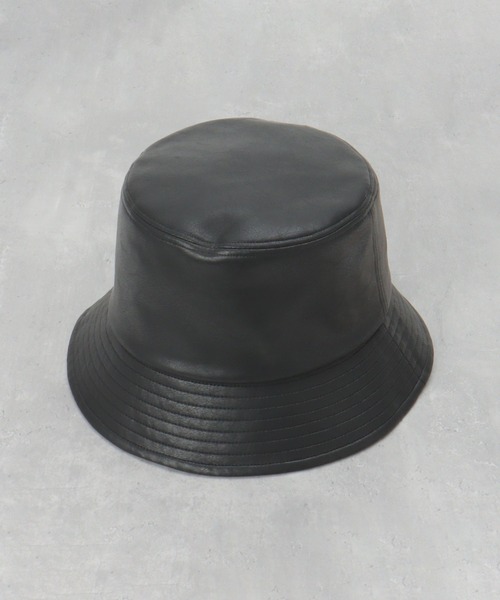 ikka(イッカ)の「PUバケットハット(ハット・レディース・ブラック/オフホワイト・FREE)」の1枚目の写真