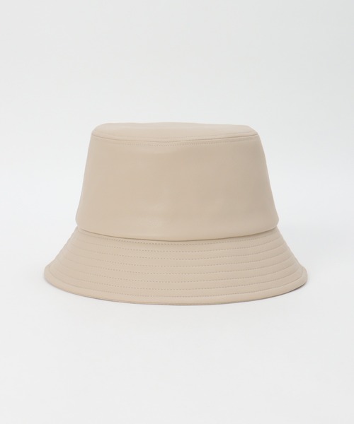 ikka(イッカ)の「PUバケットハット(ハット・レディース・ブラック/オフホワイト・FREE)」の4枚目の写真