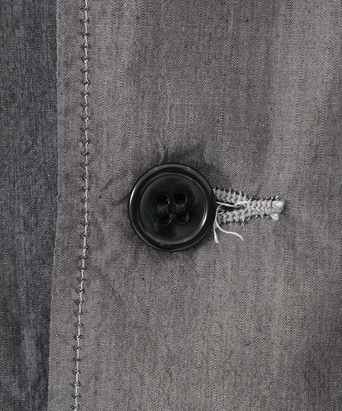 GOLD（ゴールド）の「東洋エンタープライズ GOLD / ゴールド：COTTON/SILK CHAMBRAY TAILORED JACKET：23A-GL15255[MUS]（テーラードジャケット・メンズ・ネイビー/ブラック・L/M/S）」の6枚目の写真