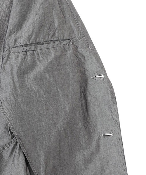 GOLD（ゴールド）の「東洋エンタープライズ GOLD / ゴールド：COTTON/SILK CHAMBRAY TAILORED JACKET：23A-GL15255[MUS]（テーラードジャケット・メンズ・ネイビー/ブラック・L/M/S）」の7枚目の写真