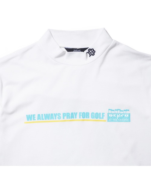 BENCH AT THE GREENE GOLF(ベンチアットザグリーンゴルフ)の「BENCH AT THE GREENE GOLF / ゴルフウェア 鹿の子モックネック 消臭・速乾・接触冷感(シャツ/ブラウス・メンズ・オフホワイト/ブラック/ネイビー・MEDIUM/LARGE/X-LARGE)」の6枚目の写真
