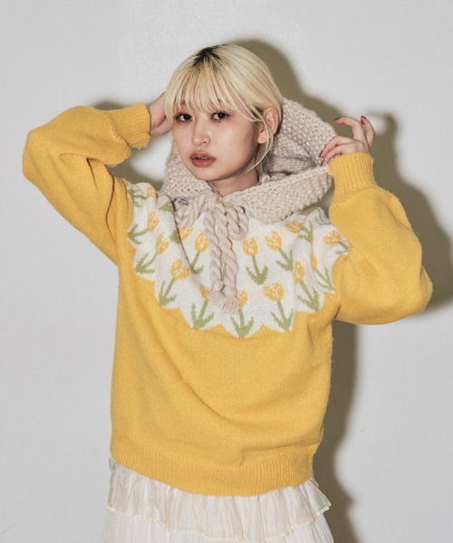 チューリップニット（ニット/セーター）｜MERLOT（メルロー）の