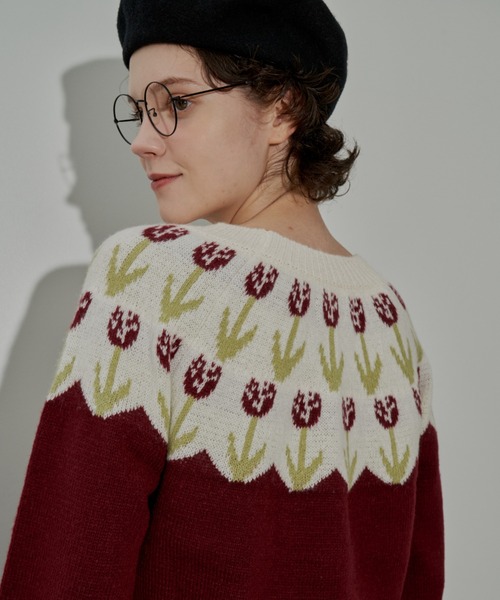 MERLOT（メルロー）の「チューリップニット（ニット/セーター）」 - WEAR