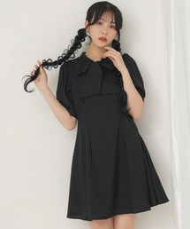Newlyme（ニューリーミー）の「刺繍入りリボンタイワンピース（ワンピース）」