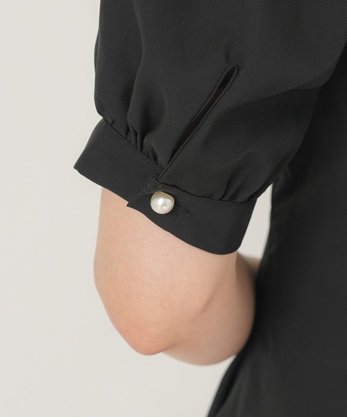 Newlyme(ニューリーミー)の「刺繍入りリボンタイワンピース(ワンピース・レディース・スカイブルー/ブラック/ベビーピンク/ホワイト・MEDIUM/LARGE/XX-LARGE/X-LARGE)」の19枚目の写真