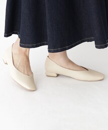 OPAQUE.CLIP | 【抗菌防臭加工/低反発/2cmヒール】Vフラットパンプス(パンプス)