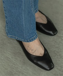 OPAQUE.CLIP | 【抗菌防臭加工/低反発/2cmヒール】Vフラットパンプス(パンプス)