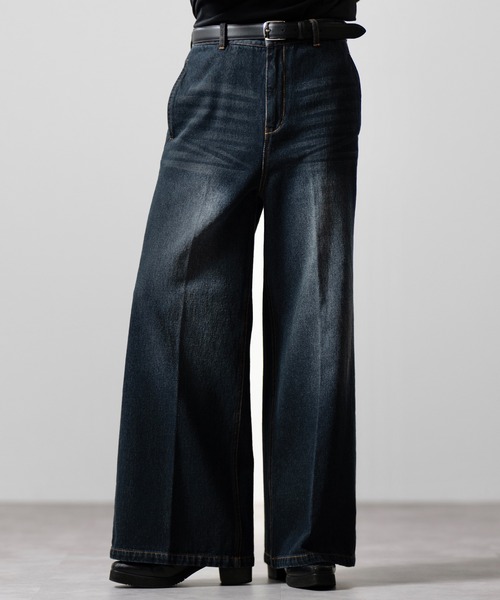 CLEL(NC)́yCLELzVintage Design Flare Denim Pants /Be[WfUC tAfjpc(fjpc)