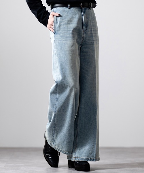 CLEL】Vintage Design Flare Denim Pants /ヴィンテージデザイン