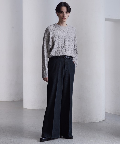 CLEL】Vintage Design Flare Denim Pants /ヴィンテージデザイン