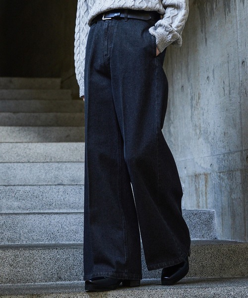 セール】【CLEL】Vintage Design Flare Denim Pants セール】【CLEL】Vintage Design Flare Denim Pants
