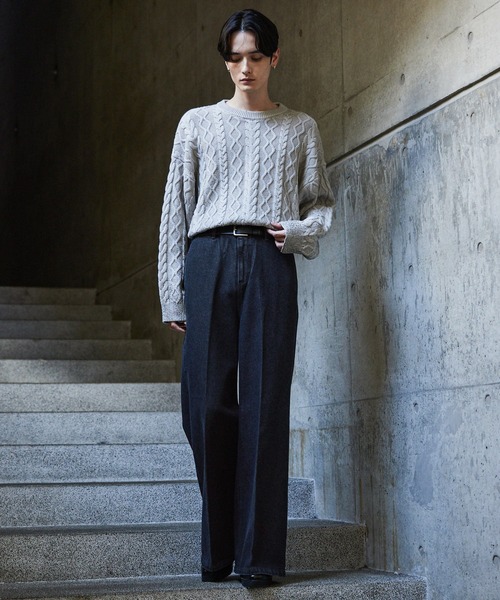 セール】【CLEL】Vintage Design Flare Denim Pants /ヴィンテージ