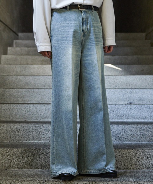 CLEL】Vintage Design Flare Denim Pants /ヴィンテージデザイン