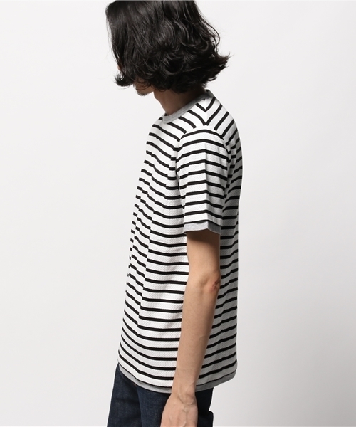 EDIFICE(エディフィス)の「◇メッシュボーダーC/N S/S(Tシャツ/カットソー・メンズ・その他9/マルチ・46/44/48)」の4枚目の写真