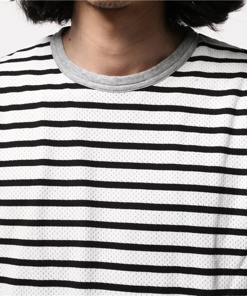 EDIFICE(エディフィス)の「◇メッシュボーダーC/N S/S(Tシャツ/カットソー・メンズ・その他9/マルチ・46/44/48)」の6枚目の写真