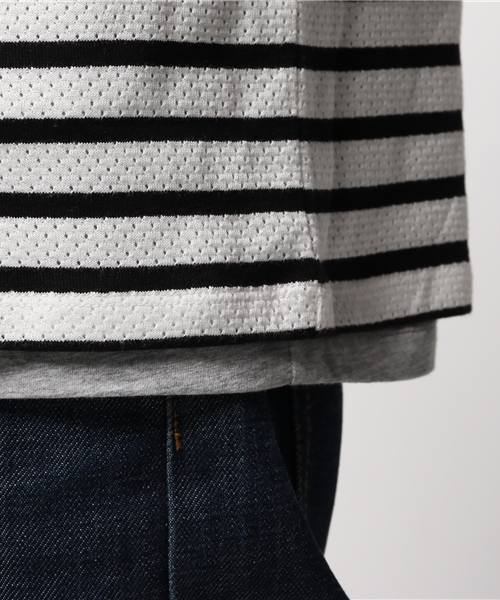 EDIFICE(エディフィス)の「◇メッシュボーダーC/N S/S(Tシャツ/カットソー・メンズ・その他9/マルチ・46/44/48)」の8枚目の写真