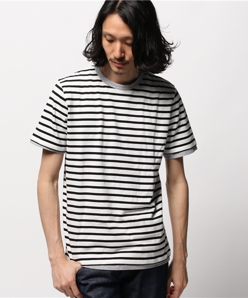 EDIFICE(エディフィス)の「◇メッシュボーダーC/N S/S(Tシャツ/カットソー・メンズ・その他9/マルチ・46/44/48)」の12枚目の写真