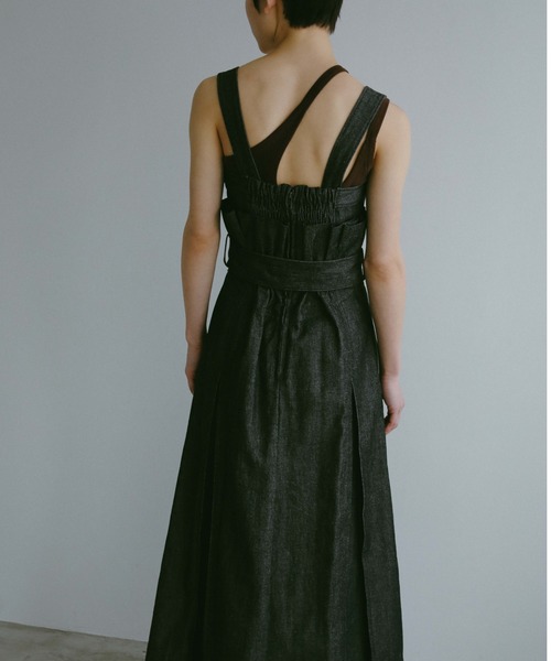 CASA FLINE(カーサフライン) ハイウエストビスチェデニムドレス（CASA  